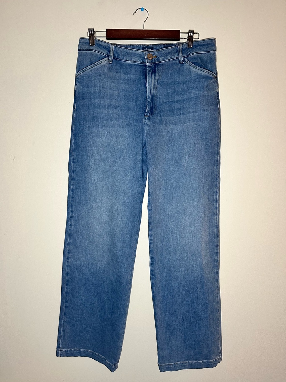 J. Jill Trouser Full Leg Jeans size 14 Wide Leg
